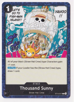 Thousand Sunny single card from One Piece Trading Card Game