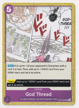 God Thread single card from One Piece Trading Card Game