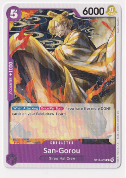 San-Gorou single card from One Piece Trading Card Game