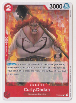 Curly.Dadan single card from One Piece Trading Card Game
