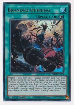 Branded Opening (Ultra Rare) single card from Yu-Gi-Oh!
