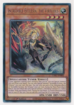 Incredible Ecclesia, the Virtuous (Ultra Rare) single card from Yu-Gi-Oh!