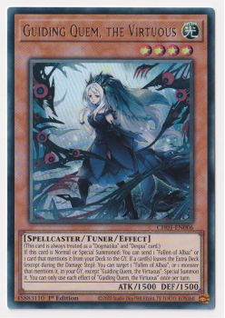 Guiding Quem, the Virtuous (Ultra Rare) single card from Yu-Gi-Oh!