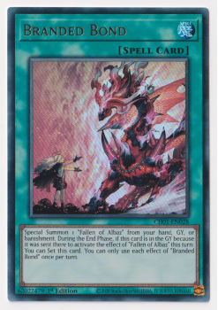 Branded Bond (Ultra Rare) single card from Yu-Gi-Oh!