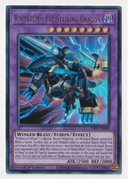 Rindbrumm the Striking Dragon (Ultra Rare) single card from Yu-Gi-Oh!