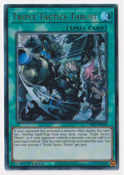 Triple Tactics Thrust (Ultra Rare) single card from Yu-Gi-Oh!