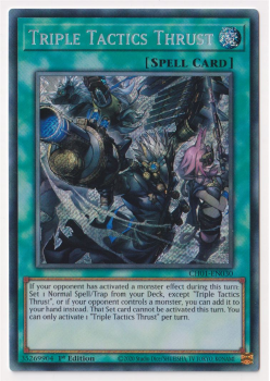 Triple Tactics Thrust (Secret Rare) single card from Yu-Gi-Oh!