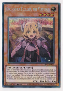 Dogmatika Ecclesia, the Virtuous (Secret Rare) single card from Yu-Gi-Oh!