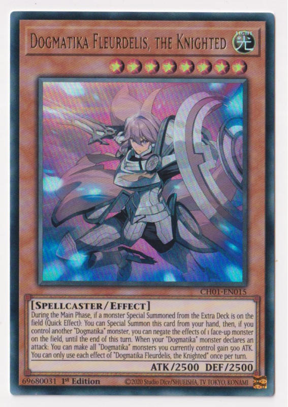 Dogmatika Fleurdelis, the Knighted (Ultra Rare) : CH01-EN015 - Yu-Gi-Oh! Single Card Dogmatika Fleurdelis, the Knighted (Ultra Rare) : CH01-EN015 - Yu-Gi-Oh! Single Card