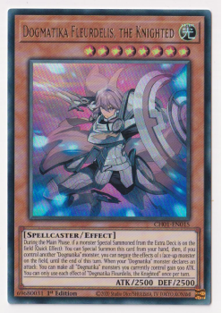 Dogmatika Fleurdelis, the Knighted (Ultra Rare) single card from Yu-Gi-Oh!