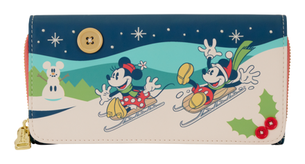 Loungefly - Mickey & Minnie Holiday Flap Wallet