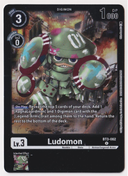 Ludomon (PARALLEL RARE) single card from Digimon
