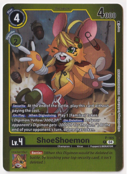 ShoeShoemon (PARALLEL RARE) single card from Digimon