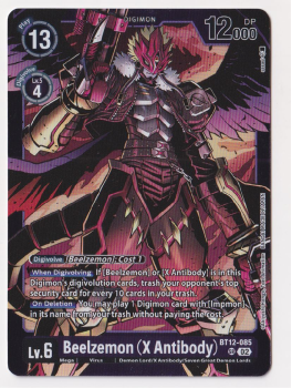 Beelzemon (X Antibody)(PARALLEL RARE) single card from Digimon