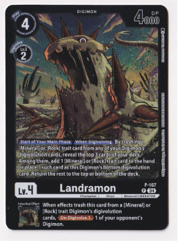 Landramon (PARALLEL RARE) single card from Digimon
