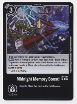 Midnight Memory Boost! single card from Digimon