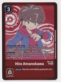 Hiro Amanokawa (PARALLEL RARE) single card from Digimon