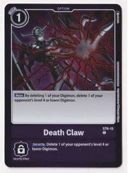 Death Claw (PARALLEL RARE) single card from Digimon