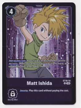 Matt Ishida (PARALLEL RARE) single card from Digimon