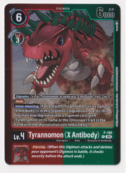 Tyrannomon (X Antibody)(PARALLEL RARE) single card from Digimon
