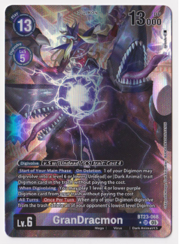 GranDracmon (ALTERNATIVE ART) single card from Digimon