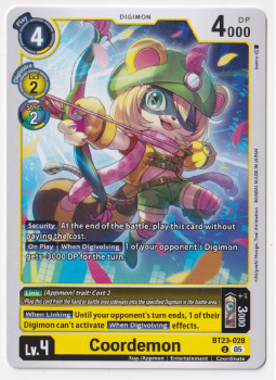 Coordemon single card from Digimon