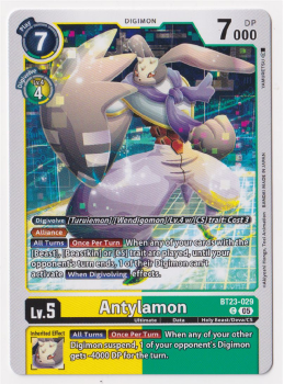 Antylamon single card from Digimon