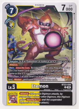 Etemon single card from Digimon