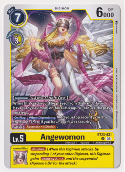 Angewomon single card from Digimon