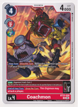 Coachmon single card from Digimon