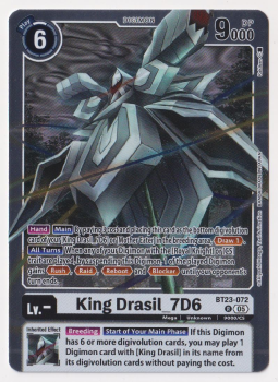 King Drasil_7D6 single card from Digimon