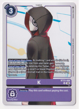 K single card from Digimon