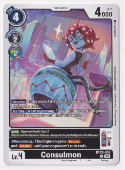 Consulmon single card from Digimon