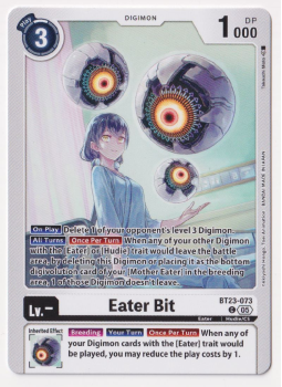 Eater Bit single card from Digimon