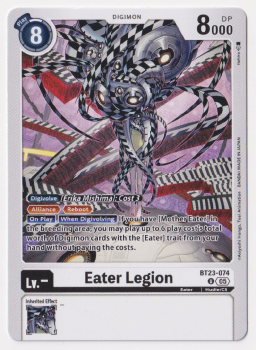 Eater Legion single card from Digimon