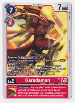 Garudamon single card from Digimon