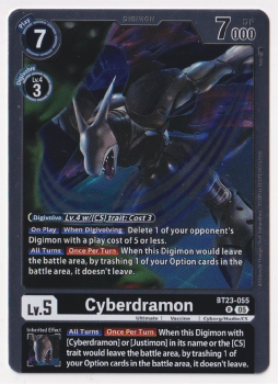 Cyberdramon single card from Digimon