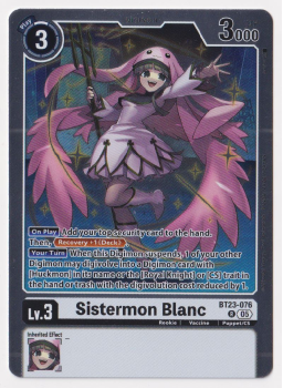 Sistermon Blanc single card from Digimon
