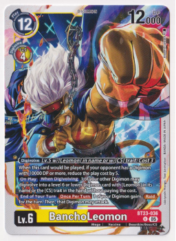 BanchoLeomon single card from Digimon