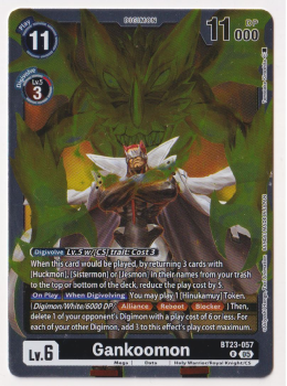 Gankoomon single card from Digimon