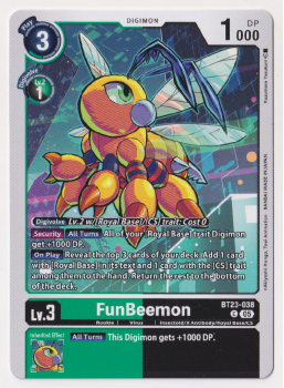 FunBeemon single card from Digimon
