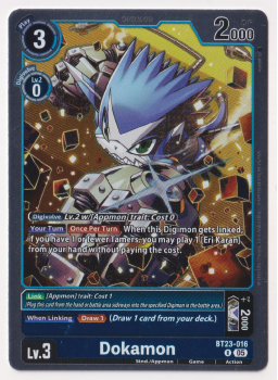 Dokamon single card from Digimon