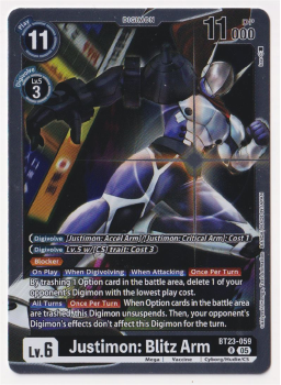 Justimon: Blitz Arm single card from Digimon