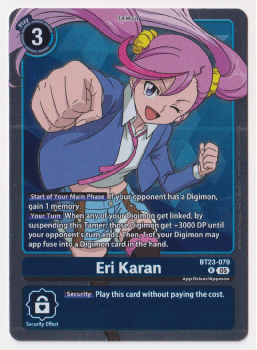 Eri Karan single card from Digimon