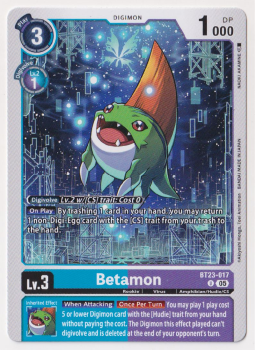 Betamon single card from Digimon
