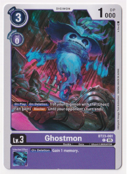 Ghostmon single card from Digimon
