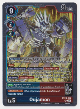 Oujamon single card from Digimon