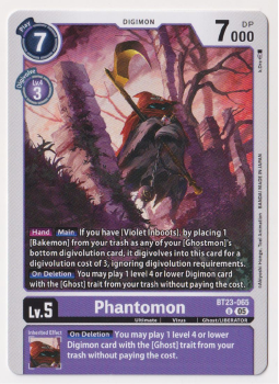 Phantomon single card from Digimon