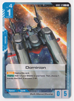 Dominion single card from Gundam TCG