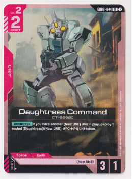 Daughtress Command single card from Gundam TCG